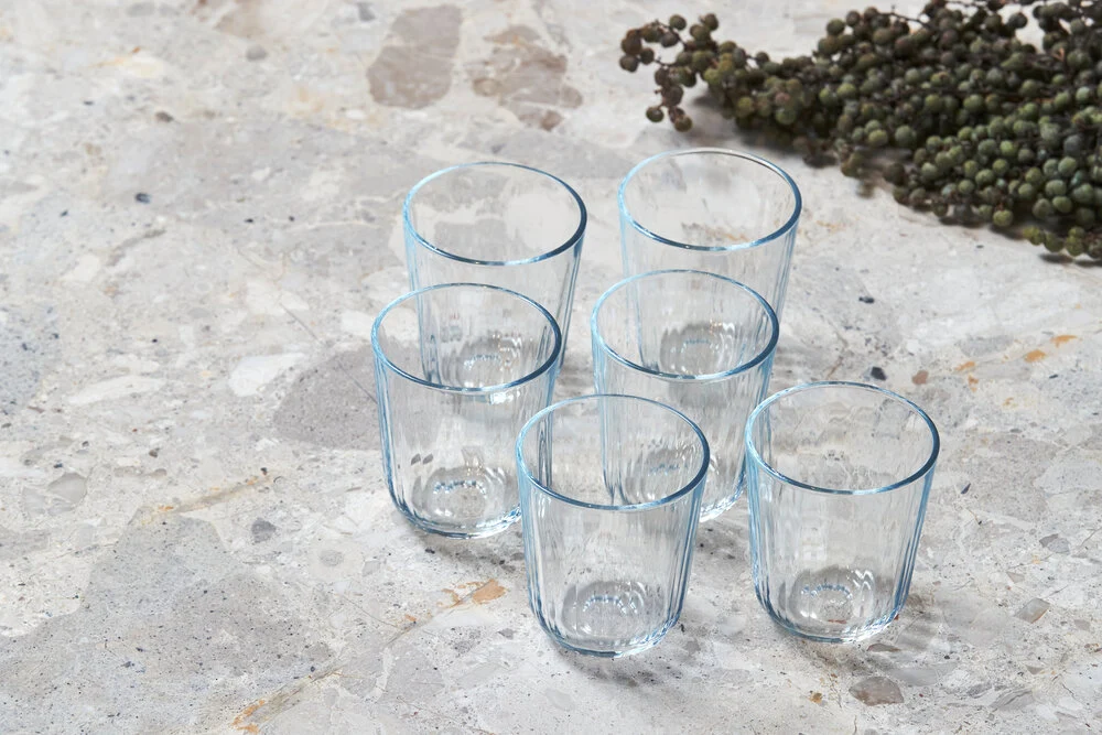 Facet drikkeglas 34 cl - 4 stk