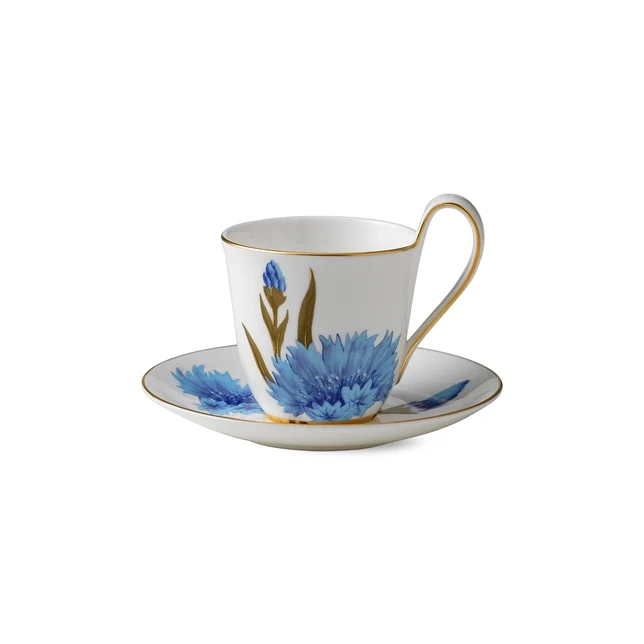 Flora højhankskop m/ underkop, Cornflower - 27 cl.