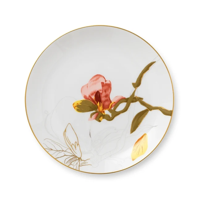 Flora tallerken, Magnolia - 22 cm.