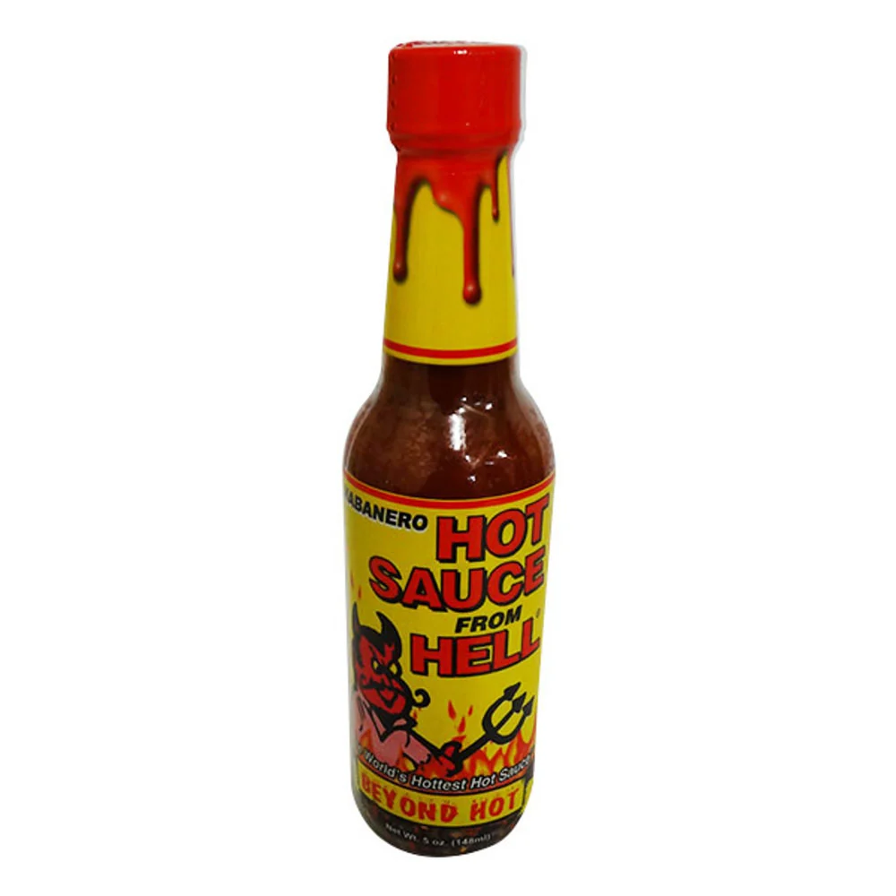 Fra helvede habanero varm sauce flaske 148 ml