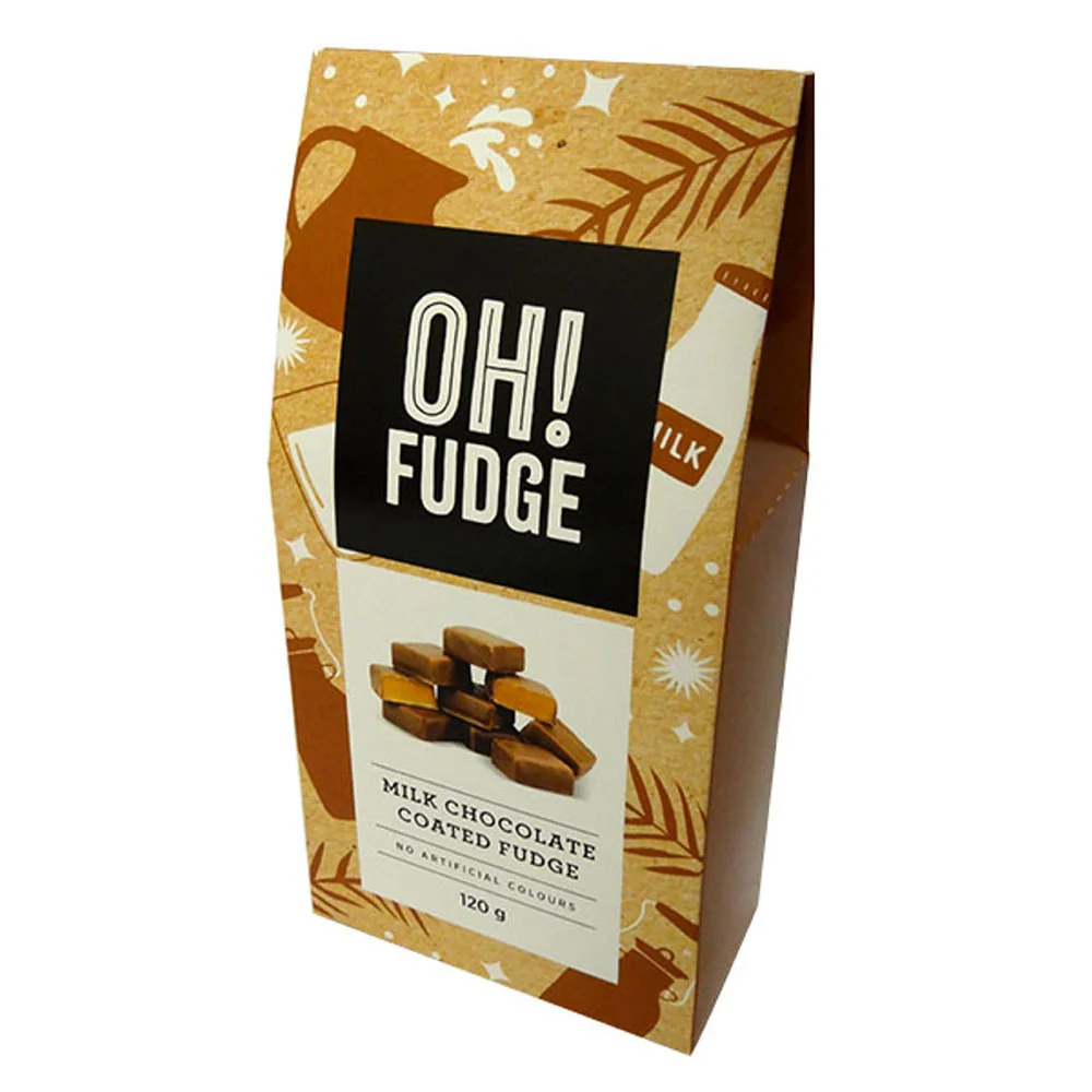 Åh! Fudge mælkechokolade coated fudge 120g (boks)