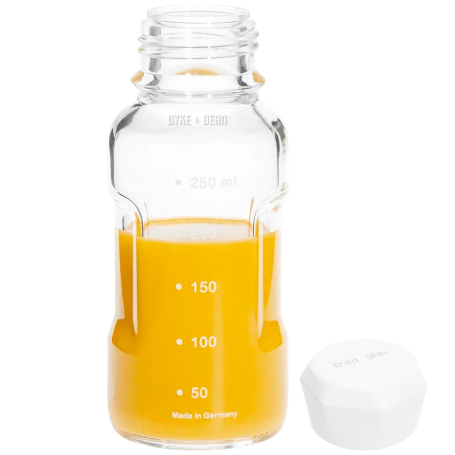 GLAS MÅL DRIKKEFLASKE 250ML
