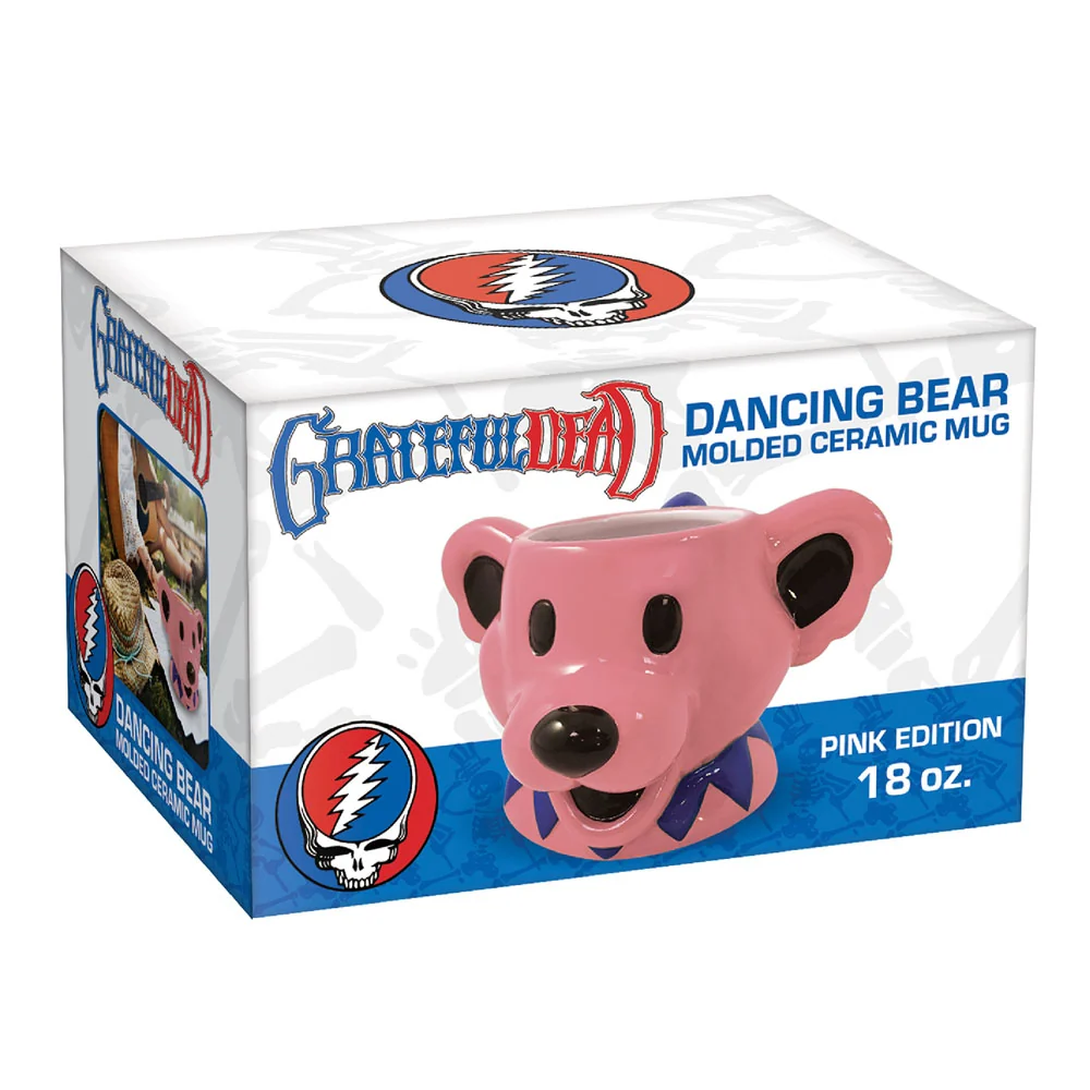 Grateful Dead Dancing Bear Støbt hoved keramisk krus