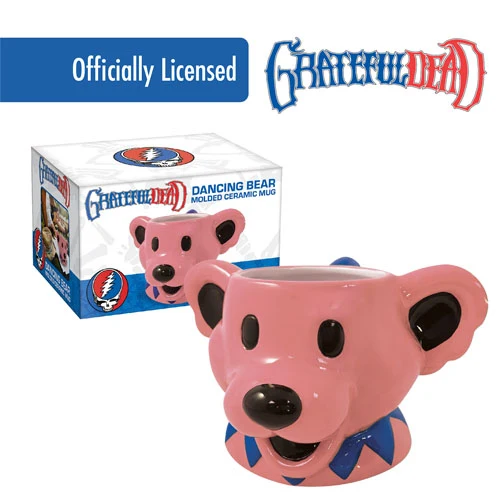 Grateful Dead Dancing Bear Støbt hoved keramisk krus