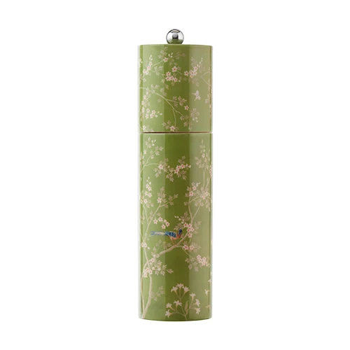 Grøn Chinoiserie Salt- eller Pebermølle