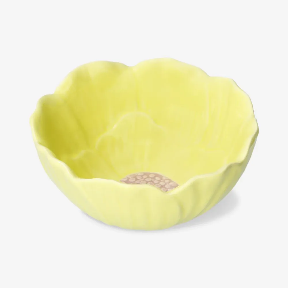 Gul blomsterskål - 11 cm