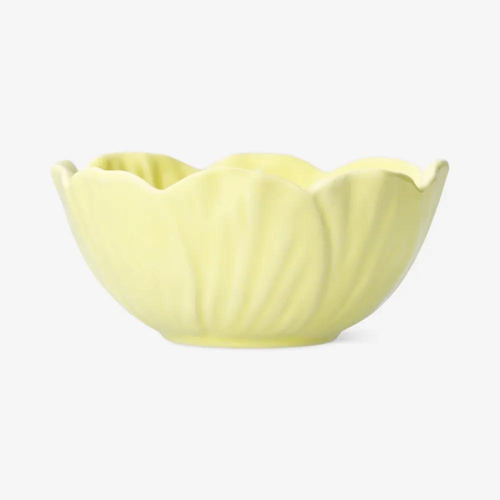 Gul blomsterskål - 11 cm