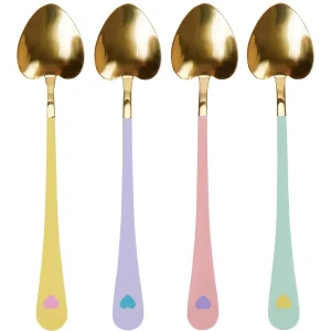 Heart teaspoon set - 4 stk.