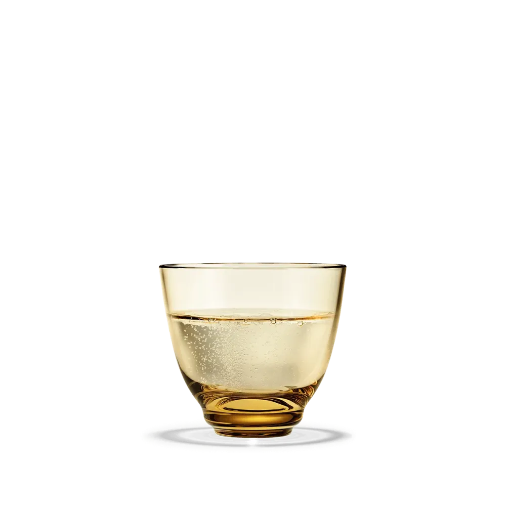 Holmegaard - FLOW - Drikkeglas - Amber - 35cl - (1 stk.)