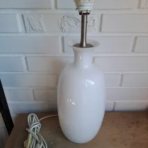 Holmegaard. Melody opal, Bordlampe 43,5 cm.