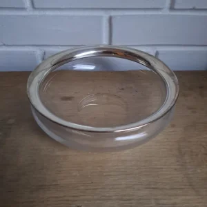 Holmegaard. Saturn med sølvkant. Skål 19,5 cm.