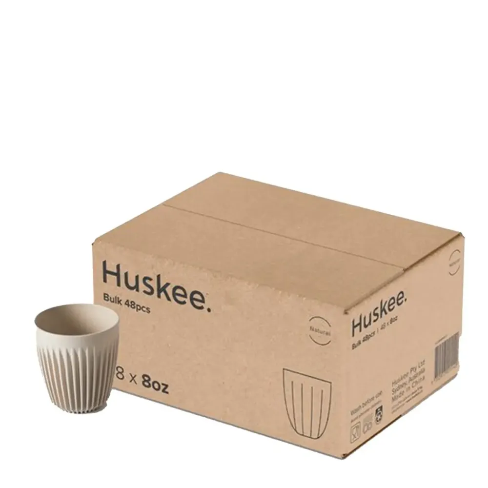 Huskee Mugg 8oz Naturlig farve - 48 pakke