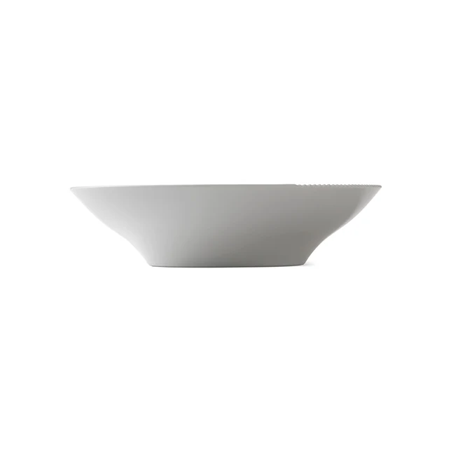 Hvid Elements dyb tallerken - 25 cm.