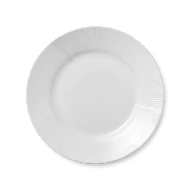 Hvid Elements tallerken - 26 cm.