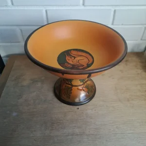 Ipsen enke keramik. Opsats med egern 23 cm #134