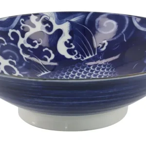 Japonism Carp Menbachi skål - Ø25,2 cm.