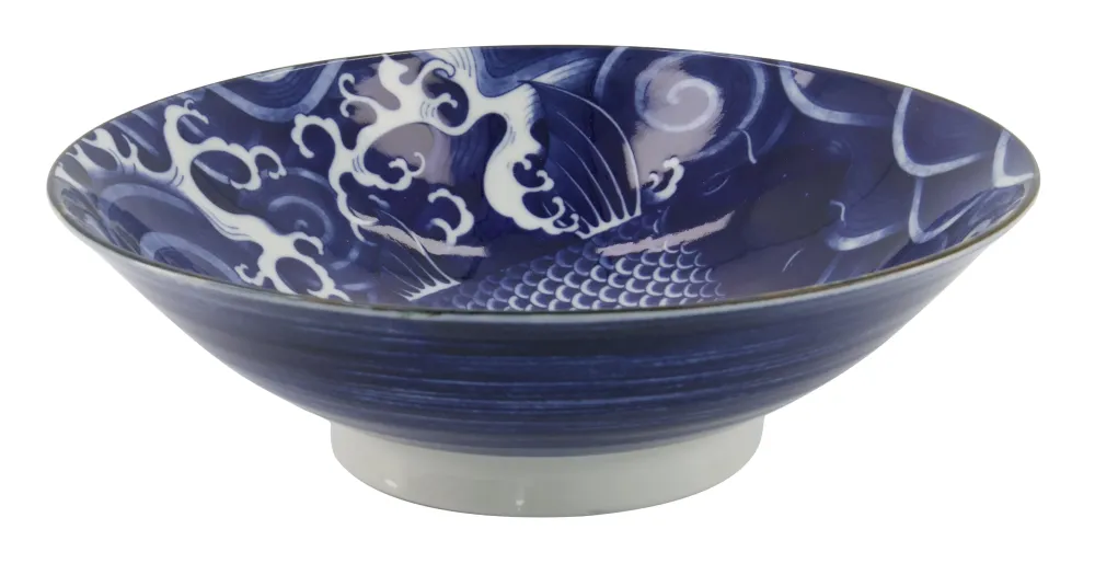 Japonism Carp Menbachi skål - Ø25,2 cm.