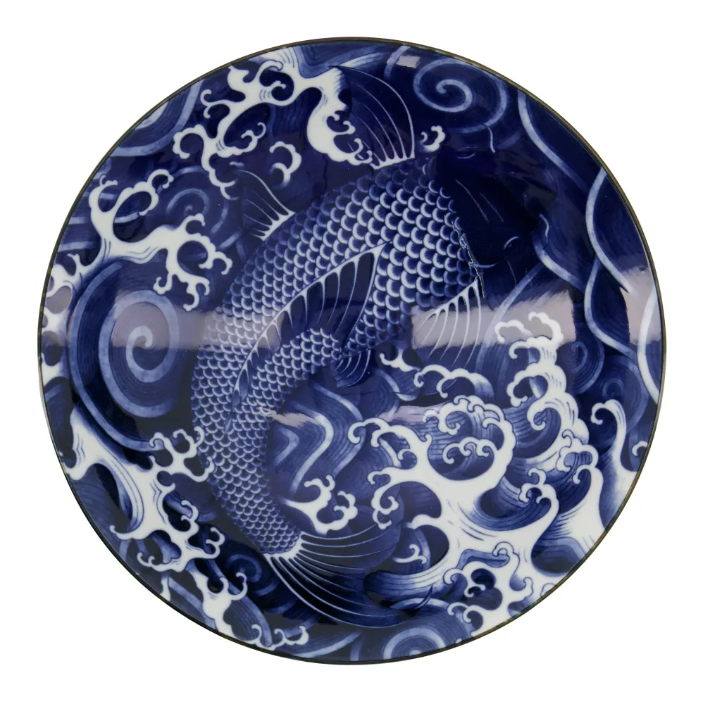 Japonism Carp Menbachi skål - Ø25,2 cm.