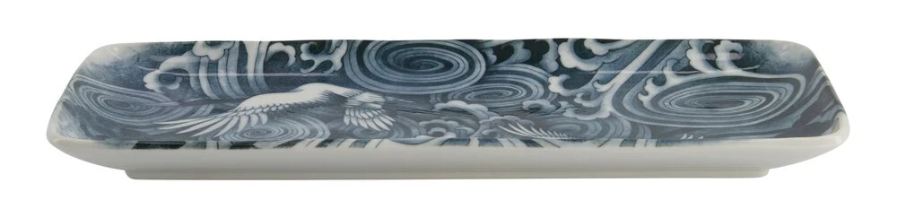 Japonism Crane middagstallerken - 14x28,5 cm.