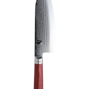 KAI Shun Wide Santoku Limited Edition Red Handle
