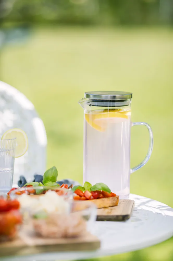 Kay Kande glas låg rustfrit stål
