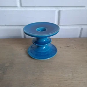 Kähler. Lysestage blå 9 cm. #111