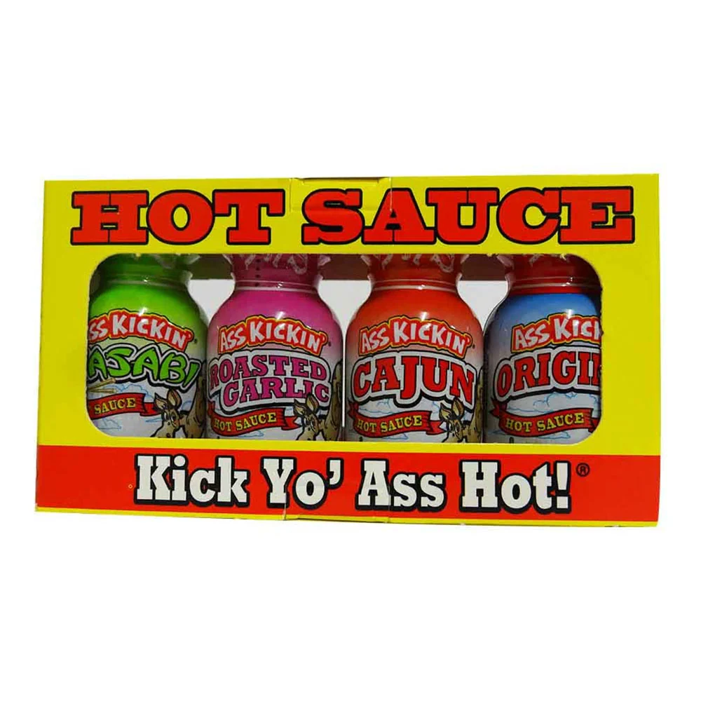 Røv kickin hot sauce mini pack (4x22g)