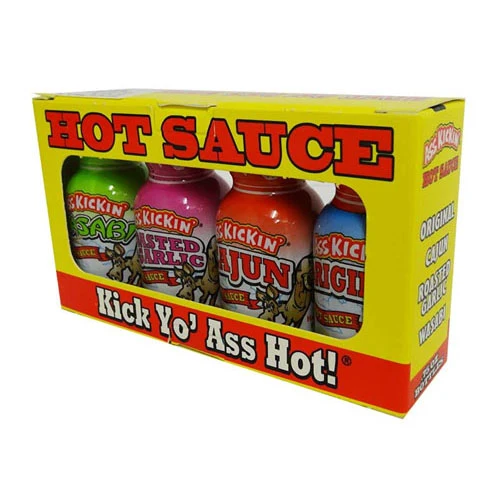 Røv kickin hot sauce mini pack (4x22g)