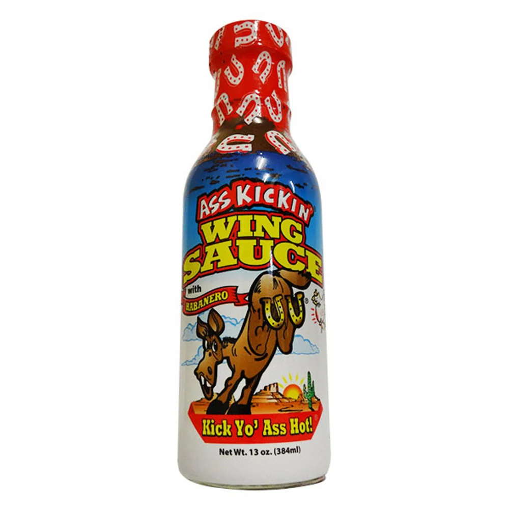 Røv kickin wing sauce med habanero flaske 348 ml