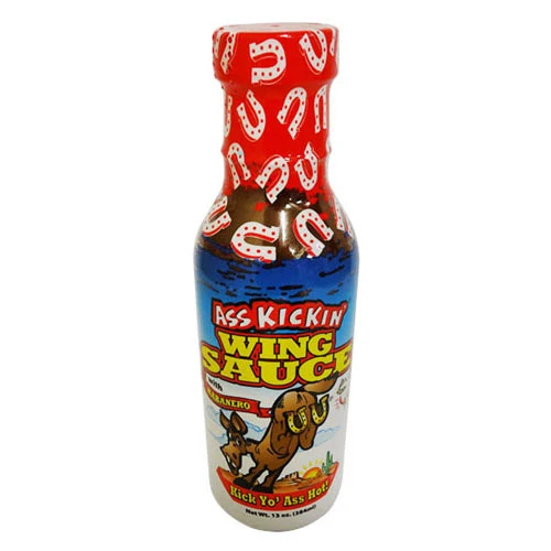 Røv kickin wing sauce med habanero flaske 348 ml