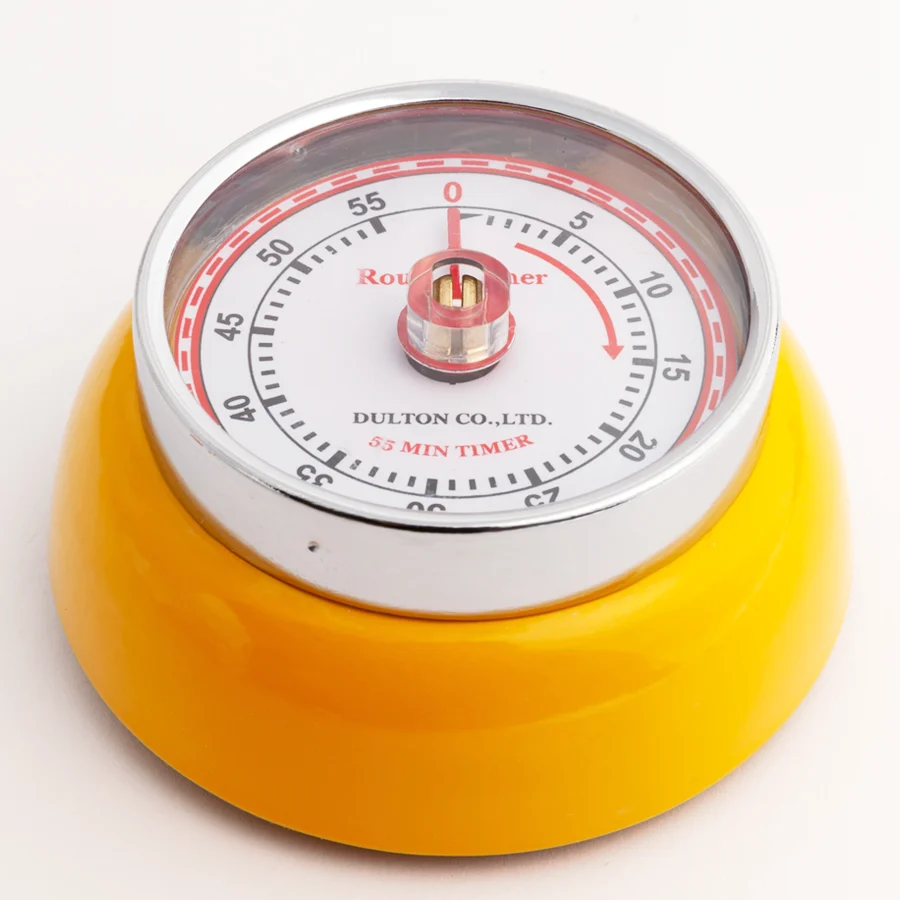 KØKKENTIMER MED MAGNET GUL
