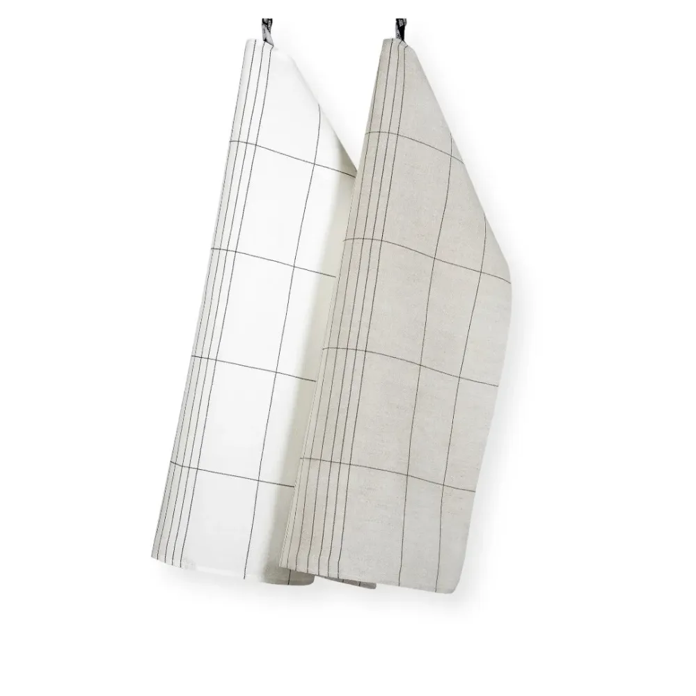 MANHATTAN. Hør glasviskestykker 50x70 cm Ubleget Klässbols