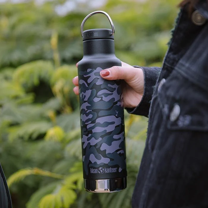 Klean Kanteen 592ml Isoleret Classic - Black Camo