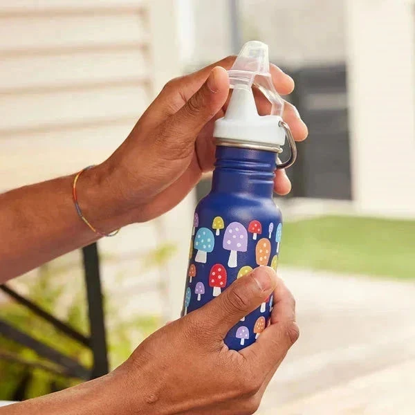 Klean Kanteen Drikkedunk Børn 355ml Classic w/ Sippy Cap - Happy Flowers