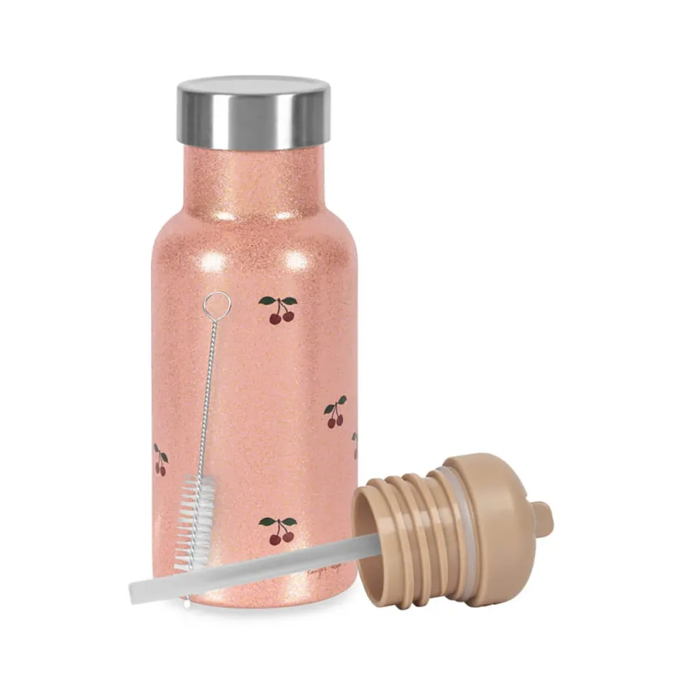 Konges Sløjd Glitter Thermoflaske, Cherry Glitter