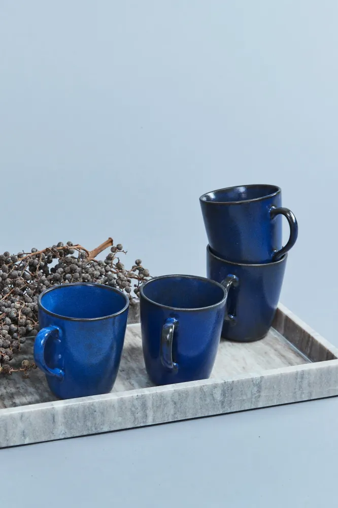Krus m/hank, Midnight blue - 35 cl.