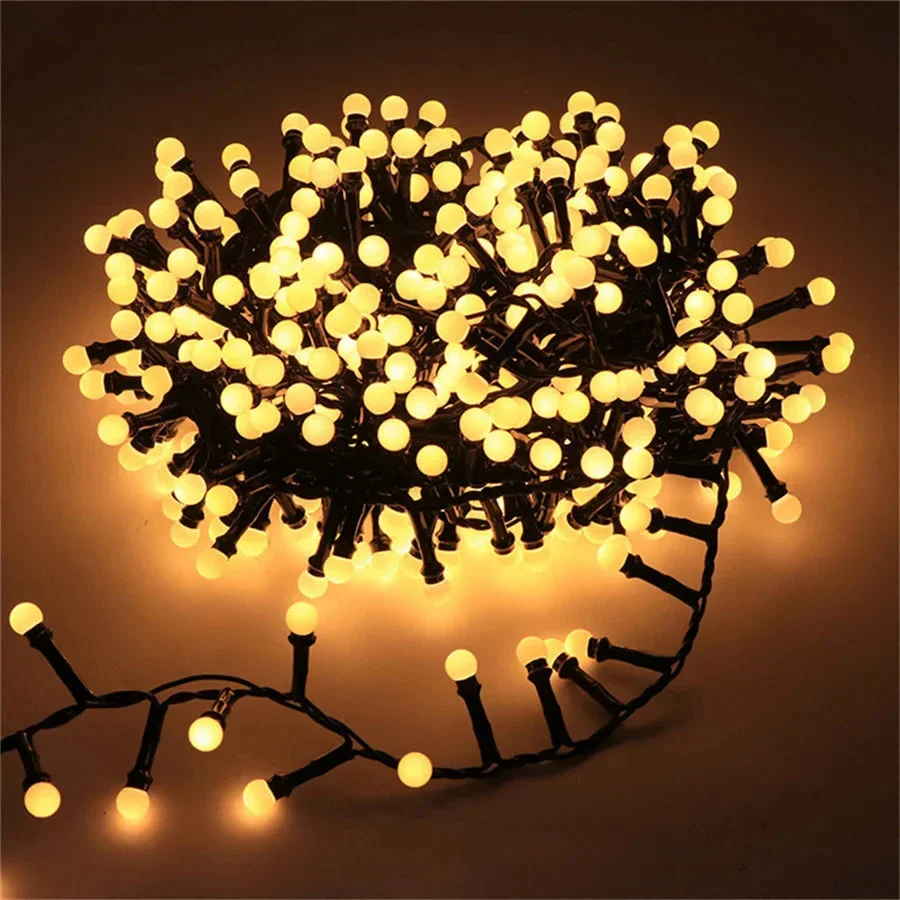 LED String Lights | Waterproof Multicolor Globe Bulbs 5m