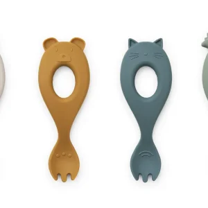 Liewood Liva Gafler, 4-pack - Faune Green Multi-mix