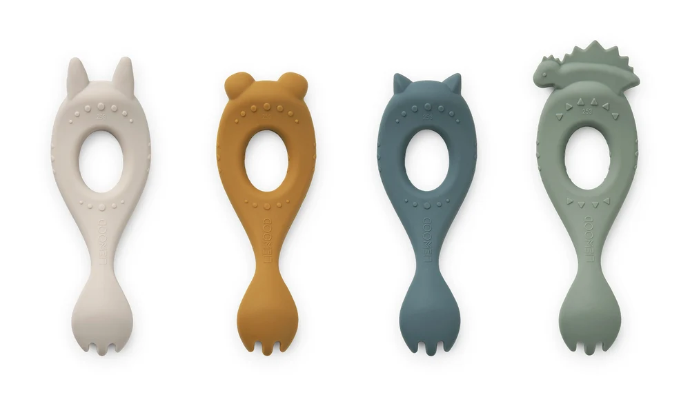 Liewood Liva Gafler, 4-pack - Faune Green Multi-mix
