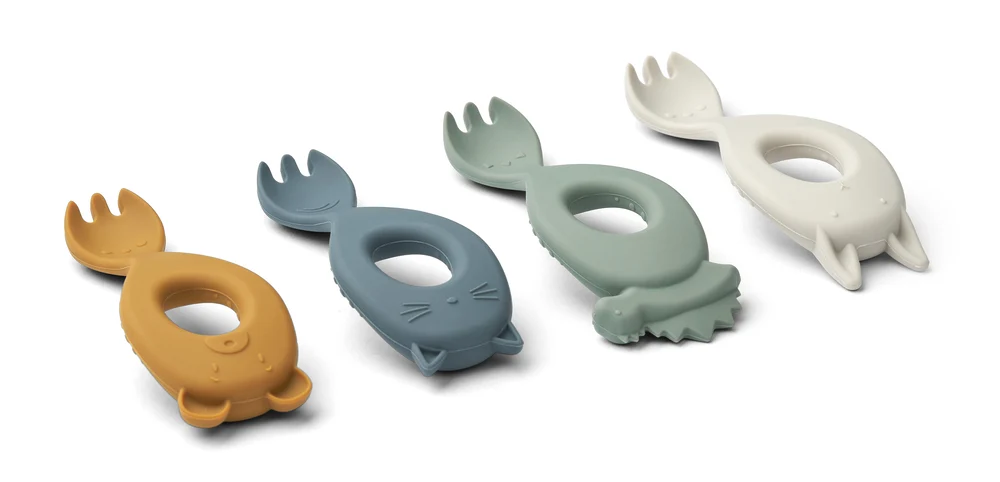 Liewood Liva Gafler, 4-pack - Faune Green Multi-mix
