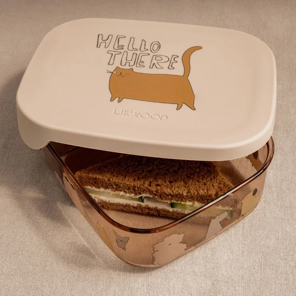 Liewood Madkasse til børn Arthur Cats and Dogs Sandy
