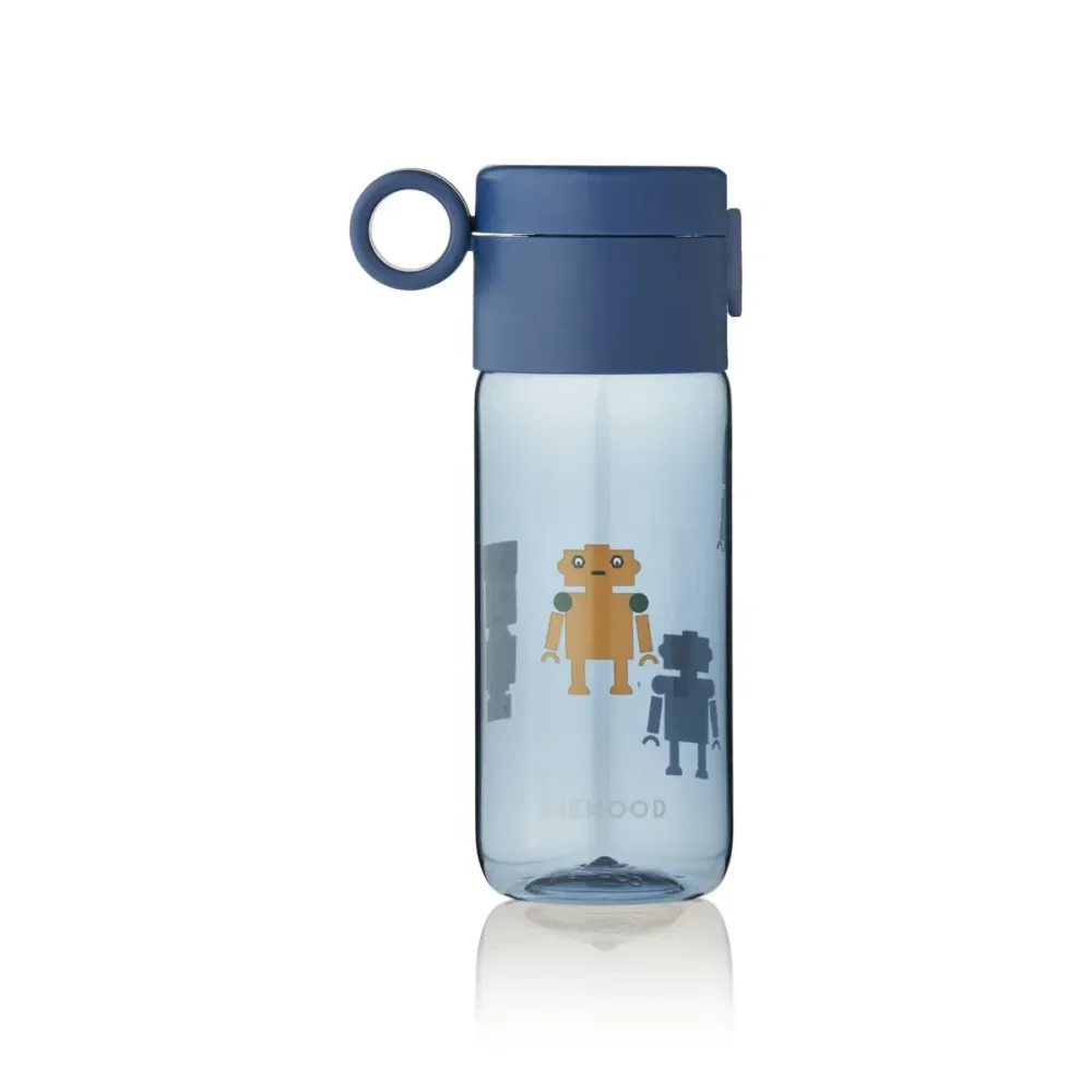 Liewood Robots babyflaske Indigo blå 350 ml
