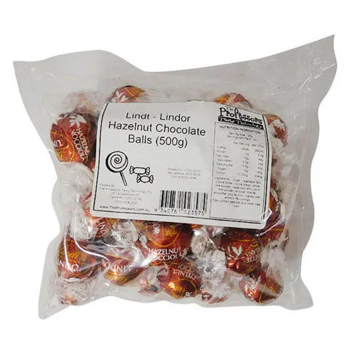 Lindt Lindor Hazelnut Chocolate Balls 500G