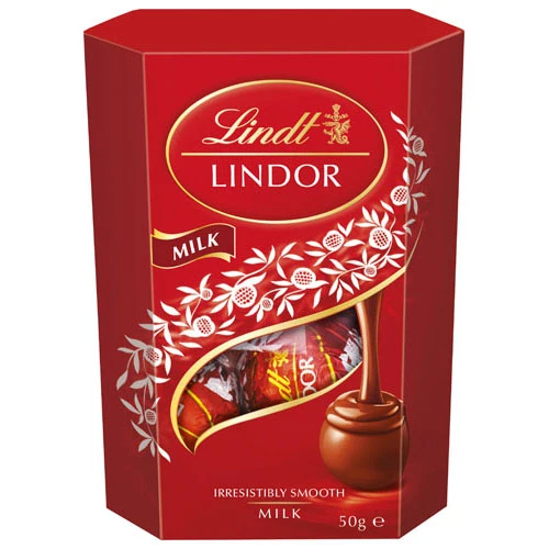 Lindt Lindor Milk Chocolate Balls Mini Cornet (4PC Box)