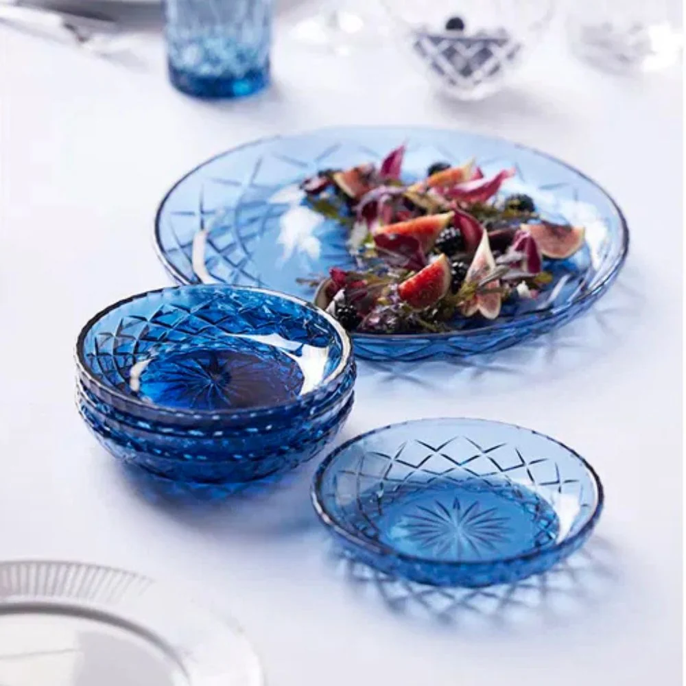 Lyngby Glas - Sorrento Asiet Dia 16 cm 4 stk. Blå