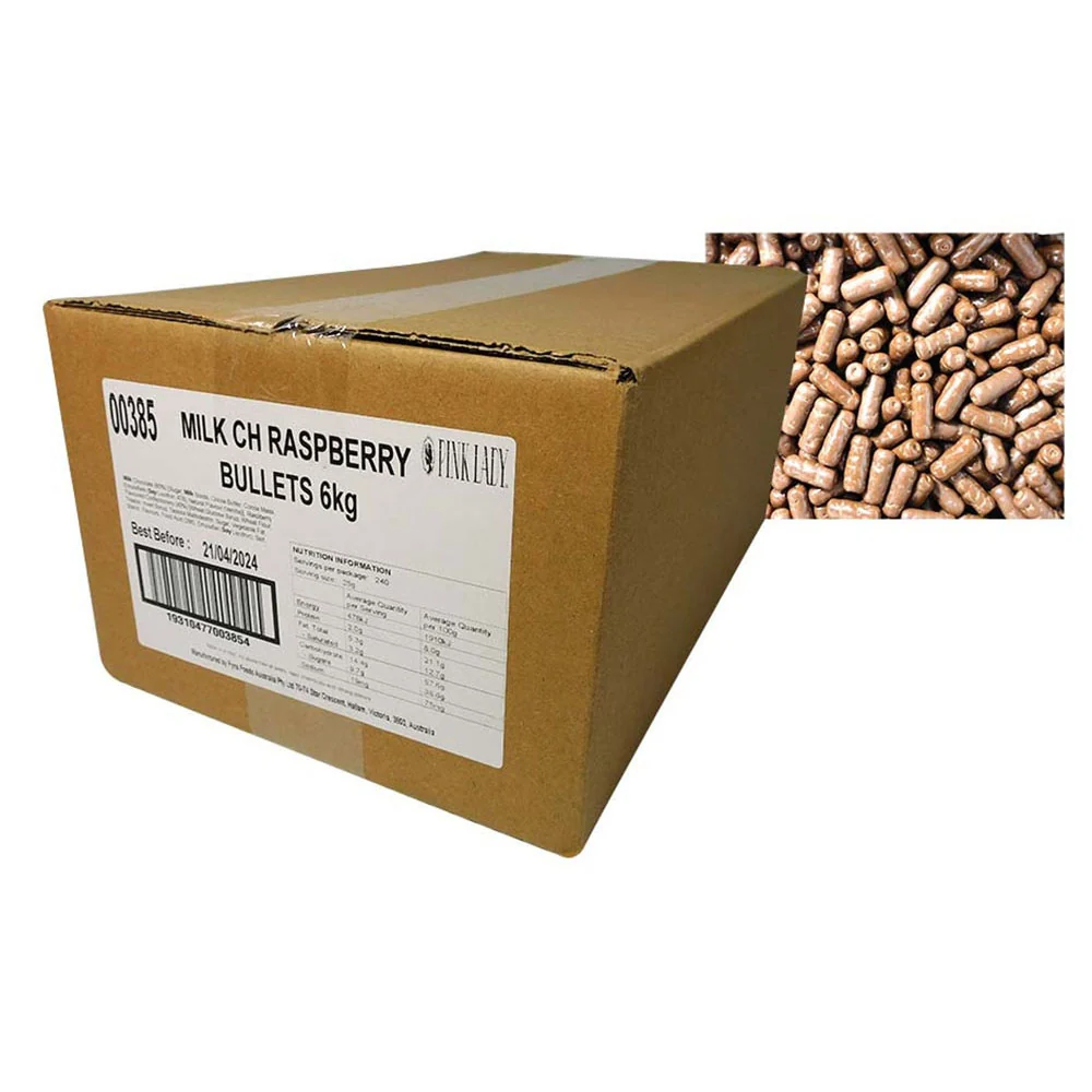Lyserød lady mælke chokolade rasberry kugler 1 kg