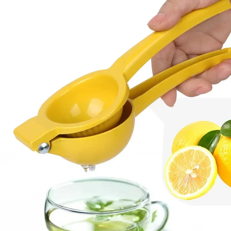 Manuel citruspresser i aluminium til citron- og appelsinsaft