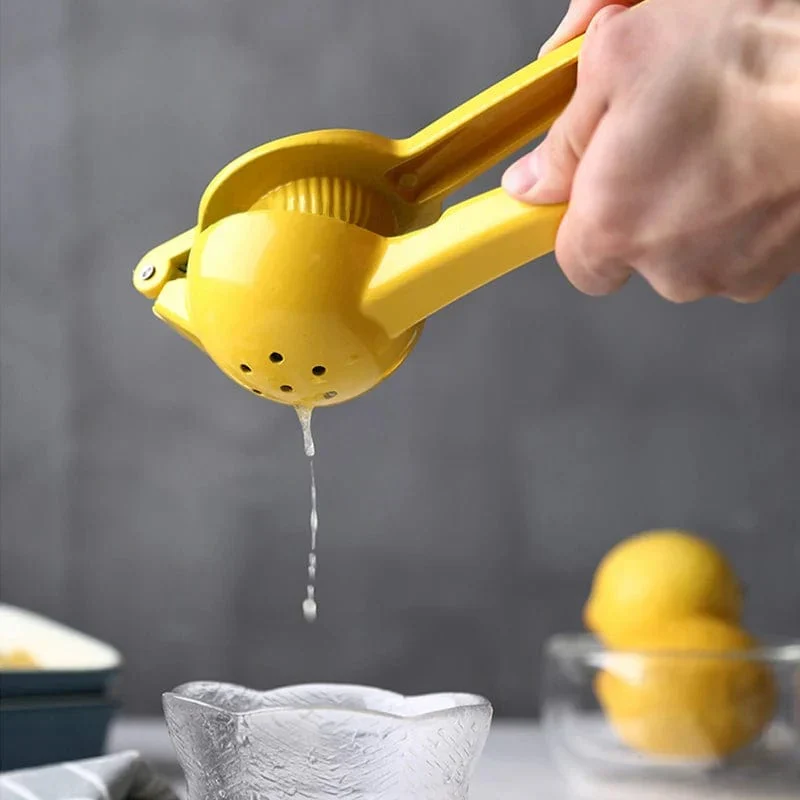 Manuel citruspresser i aluminium til citron- og appelsinsaft