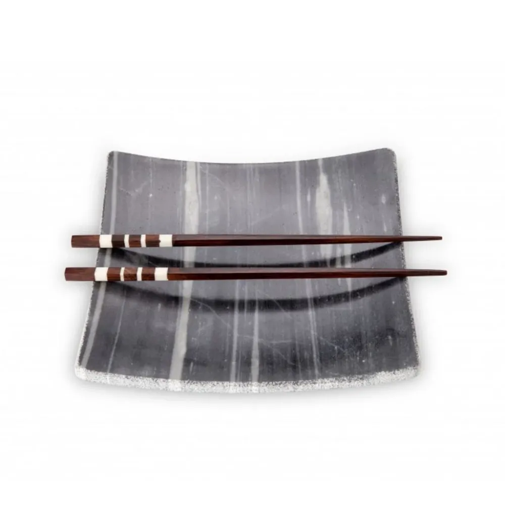 Marmor tallerken 21 x 21 cm