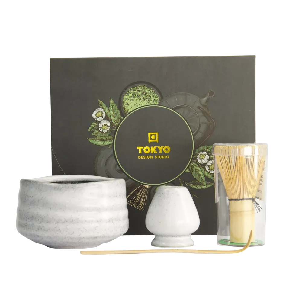 Matcha gavesæt - grå